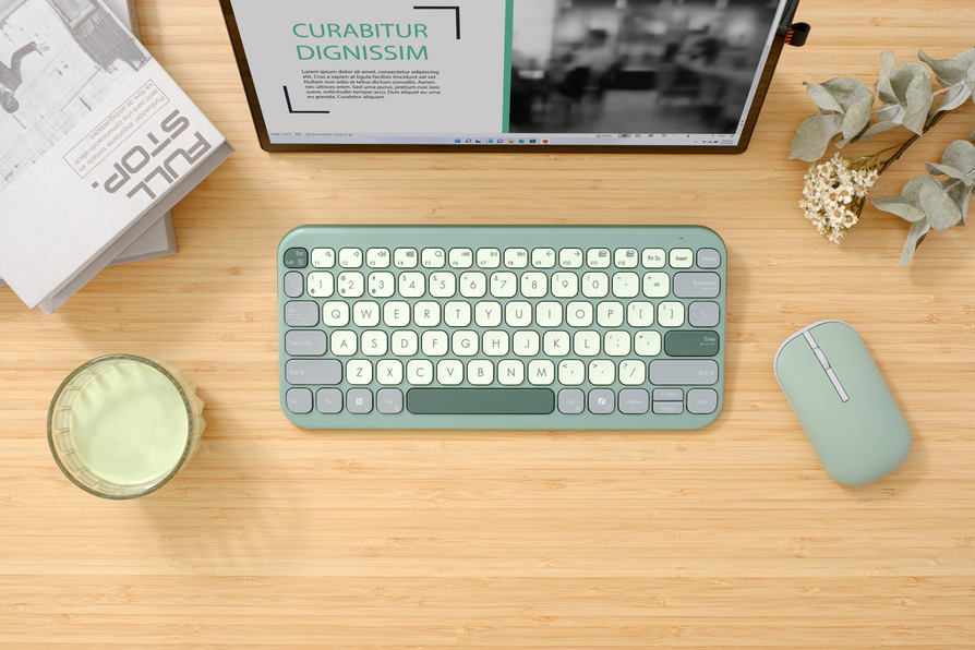 ASUS Marshmallow Keyboard KW100 (Green Tea Latte)